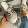 TASIA EST Drop Ship Crystals Wedges High Heels Leisure Summer Sandal Woman Shoe Platform Muls Slippers Y200423 GAI