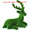 39 cm Grote Bloem Beer Kunstmatige Mos Massaal Dieren Groen Gras Nep Dier Ambachten Kerst Moose Voor Home Party Decoratie 201128