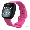 Effen kleur siliconen polsband vervangende horlogeband voor Fitbit Versa 3 Fitbit Sense Smart Watch verstelbare sololusband groothandel