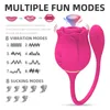 NXY Vibratoren Aimitoy Sexspielzeug für Frauen, einsteckbarer, saugender Rosenvibrator für Frauen, der Klitorisstimulator, vibrierendes Ei 0208