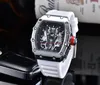 2021 Diamond Men's Klockor Top Märke Luxury Watch Mäns Quartz Automatisk kalender Armbandsur DZ Male Clock6