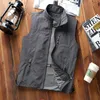 Summer Autumn Casual Men's Vest Thin Breathable Multi Pocket Waistcoat Photographer Sleeveless Tactical Jackets Plus Size 5XL 201126