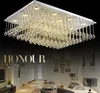 Southeast Asia rectangular LED crystal lamp living room lamp bedroom lamp restaurant lighting 90-260V Ceiling Lights