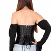 2020 Kobiety Lady Control Tail Taps Tops Fashion Vintage Court Style Bandage Bandage Bandage Fancy Sexy Off Brak