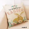 Cheap Factory Direct Supply Home Sofa Pillow Cover Cross-border Easter Series Cotton Linen Pillow Case Car Pillow Sofa Cushion