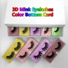 3D False Eyelashes 10/20/30/40/50/70/100pairs 3D Mink Lashes Natural Mink Eyelashes Colorful Card Makeup 10pairs in a Pack