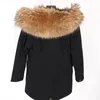 Man Parka Winter stylish Jacket Long Streetwear Russian 7XL Real Fur Coat Natural Raccoon Fur Collar Hooded Thick Warm Coat245y