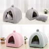 Tenda per animali domestici Piega per cuccioli Casa per dormire calda Tenda per nidi Pet Sleeping Pad Letti per cani Canile per gatti Tappetini per animali domestici medi LJ201203