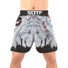 Дышащие спортивные штаны для фитнеса Tiger Muay Thai с кулаками для бега, боксерские шорты ММА 2012168214023