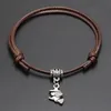 Neue Hexe Charms Anhänger Rot Faden Schnur Armband Glück Schwarz Kaffee Handgemachte Seil Armband für Frauen Männer Schmuck