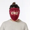 Yeni Moda Kış Yüz Maskesi Polar Çizgili Kalın Earmuffs Balaclava Boyun Isıtıcı Rüzgar Geçirmez Kayak Maskeleri Açık Spor Parti Maskeleri için FY9223
