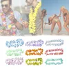 50 piezas de decoración hawaiana fiesta guirnalda decoraciones fiesta tropical collar tema flores vacaciones boda playa cumpleaños guirnalda Y200111