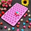 Silicone Ice Tray Mold Heart Love Cake Jelly Chocolate Baking Mould For Oven Microwave Case Bakeware Maker Mold Kitchen Accessories KKD4035