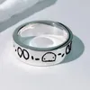 Mode unisex luxe ring voor mannen dames unisex spook designer ringen sieraden spleet kleur kleur
