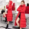 Direktförsäljning Full Korean Long Ladys Coat Thicked Padded Jacket Winter Down Parka Women Jacket YY1513 201201