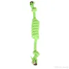 jacket Pets Cotton Chews Knot Toys colorful Durable Braided Bone Rope Funny dog cat pet collar perpetual