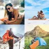 Rooxin Inflatable Mattress Camping Sleeping Pad with Pillow Moisture-Proof Tent Sleeping Mat Air Bed for Hiking Travel Beach Q0109