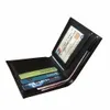 Cuir Mens Business Short Luxury Portefeuille noir Poursier Carte Card Boîte-cadeau Carte Boîte de carte de carte Classic Fashion Wallets 237C