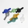 smoking colorful glass carbs cap for Thermal Quartz Banger Nail double bucket, matched carb cap,10mm 14mm 18mm male female