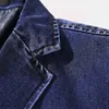 Avrupa ve Amerikan Erkekler Denim Ceket XXXXL Yüksek Kaliteli Tasarımcı Marka Bahar Erkek Kot Ceket ve Ceket Artı Boyutu 4XL C896 C1108