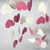 4 Meter Hart Dots Paper Flag Party Bell Garland Decoration Banner Bunting voor Verjaardag Bruiloft Evenement