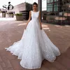 vestido de noiva de tul de lantejoula
