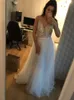 Bohemian Hippie Wedding Dresses 2021 with A-line Spaghetti Straps Backless Plus Size Toddler Beach Bridal Gowns Lace Top Sexy