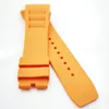 Bracelet en caoutchouc de bande de montre orange de 25 mm pour RM011 RM 50-03 RM50-01