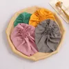 Baby Flower Turban Turban Knit Babes Caps Elastic Hair Acessórios 2022 New Girls Meninos Beanie Beanie Headband