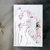 50 pcs laser corta noiva e noivo casamento convites cartão amor coração cartão dia dos namorados festa de casamento festa decoração 201214