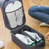 Uygun Ayakkabı ve Giyim Organizatör Çantası Naylon Su Geçirmez Ayakkabı Çanta Kılıfı Depolama Seyahat Çantası Taşınabilir Çift Katmanlı Makyaj Çantaları Y200714