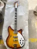 Custom Semi Hollow Body 12 string Vintage Sunburst Electric Guitar 360 6 Strings China Guitars Chrome Hardware