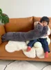 Kawaii gato boneca grande gatinho macio gatinho macio brinquedo almofada almofada almofada sofá para menina presente de feriado 43inch 110cm dy10036