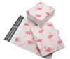 NEUE 25,5*33 cm 10*13 zoll Mode Rosa Flamingo muster Poly Mailer Selbst Dichtung Kunststoff mailing umschlag Taschen