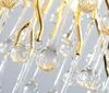 Moderne LED Crystal Kroonluchters Gouden Kroonluchter Luxe Verlichting Keuken Dineren Woonkamer Slaapkamer Opknoping Lamp Luster