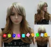 Sexig Fashion Medium-Long Blonde Blandade Brun Straight Ladies Wig + Gratis Parys Cap