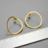 Lotus Fun 18K Gold Minimalism Big Hoop Circle Dangle Earrings For Women 925 Sterling Silver Luxury Jewelry Trend Female 2201082059080