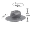 Cappello Fedora semplice Donna Uomo Cappelli a tesa larga Donna Cappello di feltro Fedora Uomo Moda Casual Cap Donna Uomo Top Caps Primavera Autunno Inverno Commercio all'ingrosso 2022