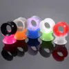 Silicone Flexible Thin Double Flared Ear Plugs Flesh Tunnel Ear Gauge Expander Stretcher Earlets Earrings Ear Piercing 6Pair mix size 5-14mm