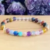 MG1278 Nouveau Design Coeur Chakra Poignet Mala Bracelet Femmes Handemade Yoga Mala Bracelet 6 mm Gemstone Hearling Bijoux