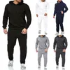 2020 Autunno Uomo Set di Moda 2 Pezzi/Set Fitness Casual Pantaloni Sportivi con Cappuccio Top con Pantaloni da Uomo Set Los Hombres Conjuntos G1222