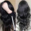 Parrucca dell'onda del corpo 360 parrucca piena del merletto parrucche dei capelli umani per le donne nere pre pizzicate 150% Remy Hd frontale parrucca anteriore del merletto dell'onda del corpo allentata