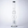 Grand Verre Bong Narguilés Tambour Baril Perc Recycleur Conduites D'eau Verre Épais Huile Dab Rigs Fusée Fendue Percolateur 14mm Joint Femelle Bongs Avec Bol