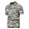 Été tactique militaire Polo hommes armée Camo PoloShirt homme respirant séchage rapide bras poche polos