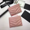 2022 New Top Quality Uomo Donna Classic Casual Titolari di carte Pelle bovina Vera pelle Ultra Slim Wallet Packet Bag for Mans Corn Purses 10.5 * 7.5 * 0.5cm