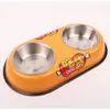 Fashion Dog Cute Dogs Pet Cat Food Container Ciotola a doppio strato per Dogcat Y200917