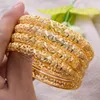 Bangle 24k luxo etíope ouro pulseiras para mulheres casamento broca braceletes cor jóias Oriente Médio Africano Presentes