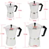 Coffee Maker Pot 3 6 9 12 Cups Espresso Pot Aluminum Moka Coffee Maker Moka Espresso Latte Percolator Stove Top1235K