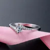 Bague Ringe Sterling Silber 925 Schmuck Ringe für Frauen Neun Herzen und eine Blume Einfache moderne Mode Hochzeit Verlobung Y200321