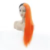 Mezcle coloreado largo recto pleno plato sintético frontal pelucas simulación peluca humana peluca parrucche pioi di Capelli humani
